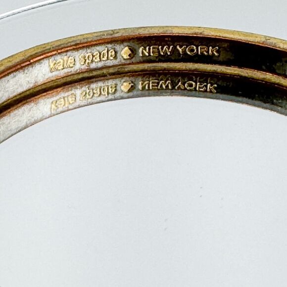 Vintage Kate Spade Orange Enamel Bangle Preppy Chic Timeless - Picture 6 of 9